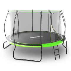 Батут с защитной сеткой Unix Line 12 ft UFO Green в Москве по цене 36090 ₽