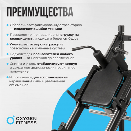 Рендер-12 для Oxygen Жим ногами/гакк-присед Hadley