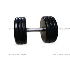 MB Barbell классик - 33 кг из каталога обрезиненных гантелей в Москве по цене 6745 ₽