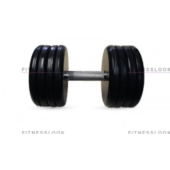MB Barbell классик - 50 кг из каталога обрезиненных гантелей в Москве по цене 12116 ₽