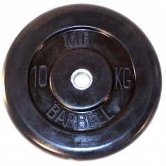 MB Barbell 10 кг металлическая втулка из каталога дисков для штанги с посадочным диаметром 26 мм.  в Москве по цене 4450 ₽