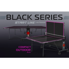 Start Line Compact-2 LX Всепогодный Black из каталога всепогодных теннисных столов в Москве по цене 43490 ₽