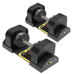 MX Select MX70-100 EVO, рифленая стальная рукоять, вес 5.9-32.2 кг, пара из каталога разборных (наборных) гантелей в Москве по цене 83900 ₽