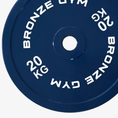 Bronze Gym для пауэрлифтинга синий 20 кг BGPLCL200 из каталога дисков (блинов) для штанг и гантелей в Москве по цене 14190 ₽