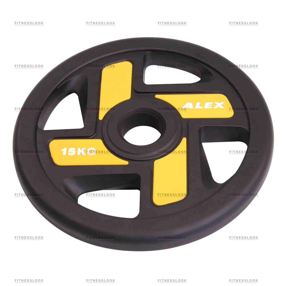 Alex полиуретановый 50 мм - 10 кг в Москве по цене 7107 ₽ в категории диски (блины) для штанг и гантелей Aerofit