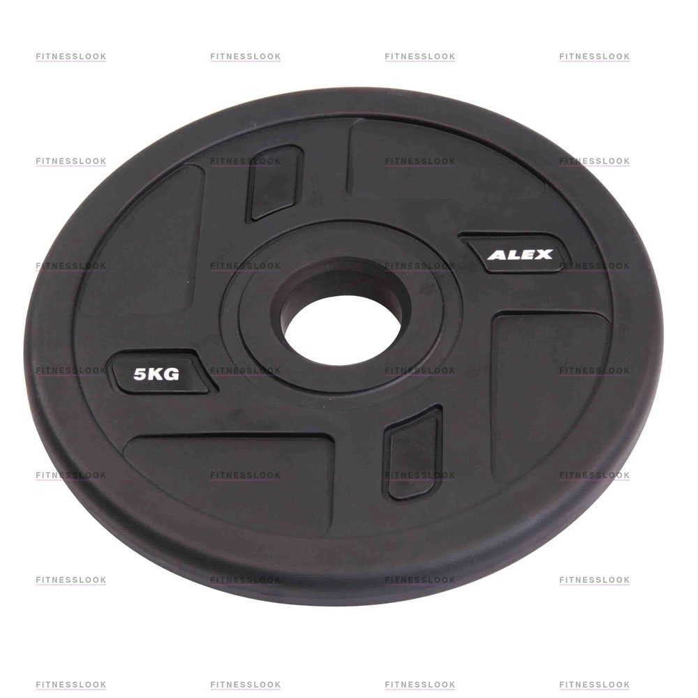 Alex полиуретановый 50 мм - 5  кг в Москве по цене 3933 ₽ в категории диски для штанги 50 мм. Aerofit
