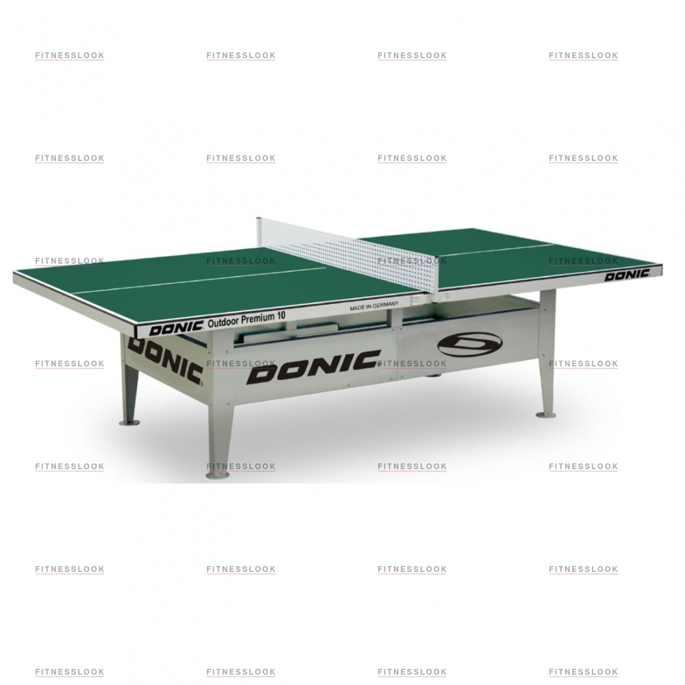 Donic Outdoor Premium 10 зеленый из каталога антивандальных теннисных столов в Москве по цене 229990 ₽