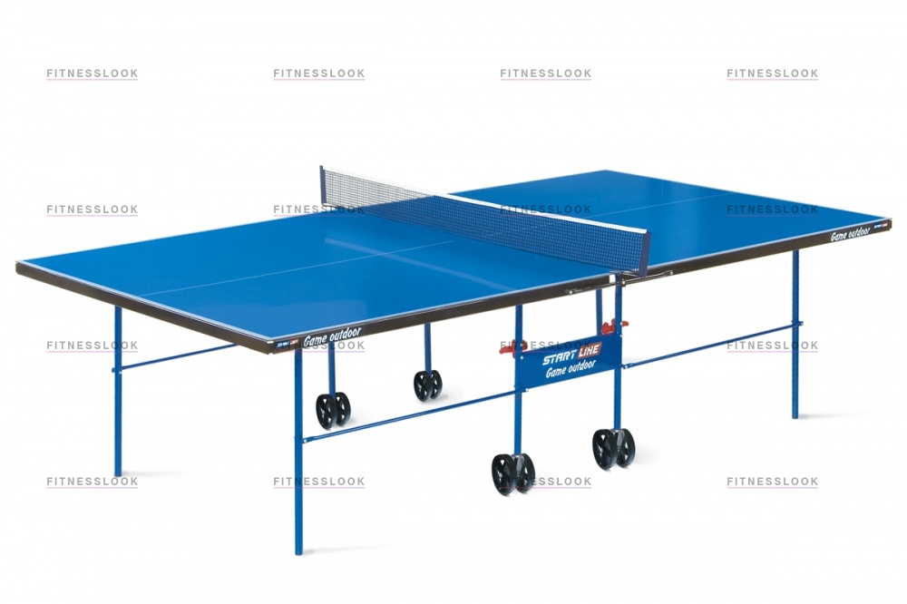 Start Line Game Outdoor с сеткой Синий из каталога влагостойких теннисных столов в Москве по цене 36990 ₽
