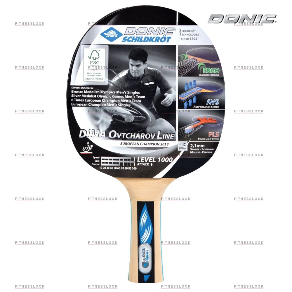 Donic Ovtcharov 1000 из каталога ракеток для настольного тенниса в Москве по цене 3290 ₽
