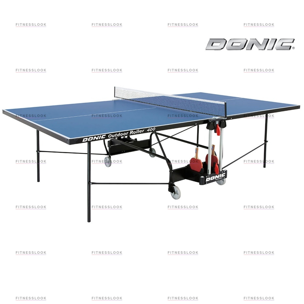 Donic Outdoor Roller 400 - синий из каталога всепогодных теннисных столов в Москве по цене 61990 ₽