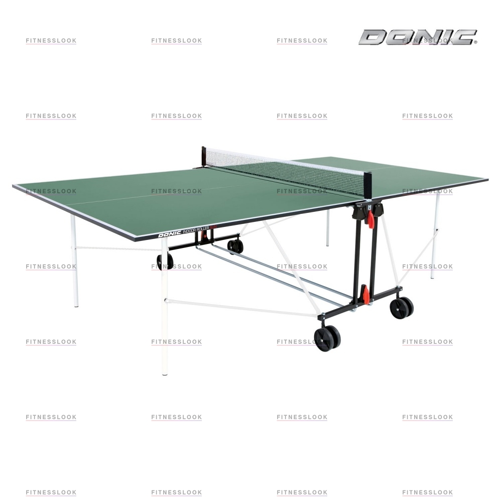 Donic Indoor Roller Sun - зеленый из каталога теннисных столов для помещений в Москве по цене 35990 ₽