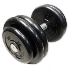MB Barbell Tight Set 18.5 кг из каталога обрезиненных гантелей в Москве по цене 6520 ₽