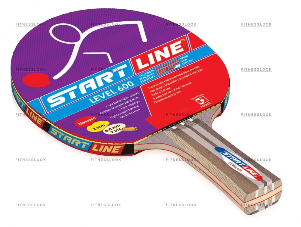 Level 600 коническая в Москве по цене 2390 ₽ в категории ракетки для настольного тенниса Start Line