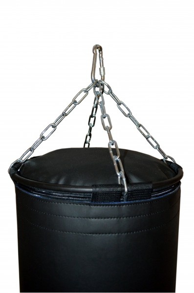 Подвесной боксерский мешок и груша Рокки 130х40 см. 55 кг. экокожа