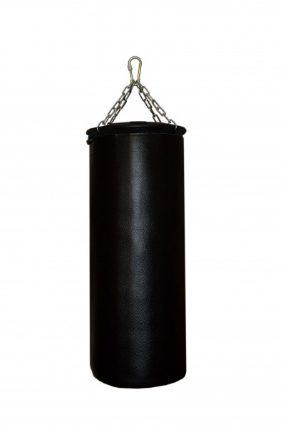 Подвесной боксерский мешок и груша Рокки 100х40 см 40 кг черный